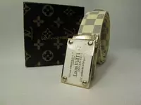 ceinture louis vuitton or lv marque 2011 nouveau-blanc apparence coffie cuir